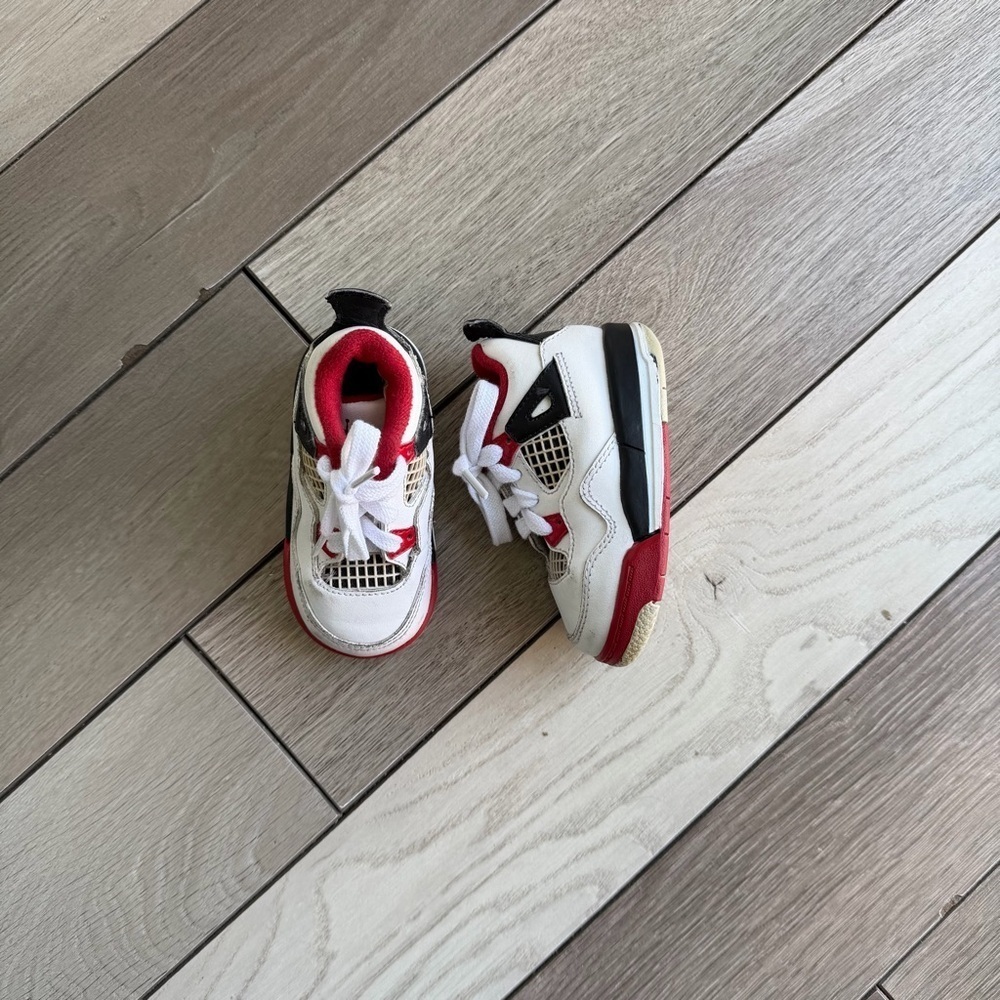 Jordan Baby's Shoes Nike Air 4 Retro OG (TD) Fire Red